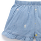 Daisy Embroidered Shorts