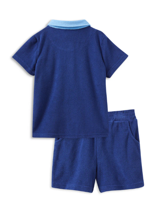 Palm Blue Terry Towelling Set