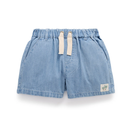 Pull On Denim Shorts