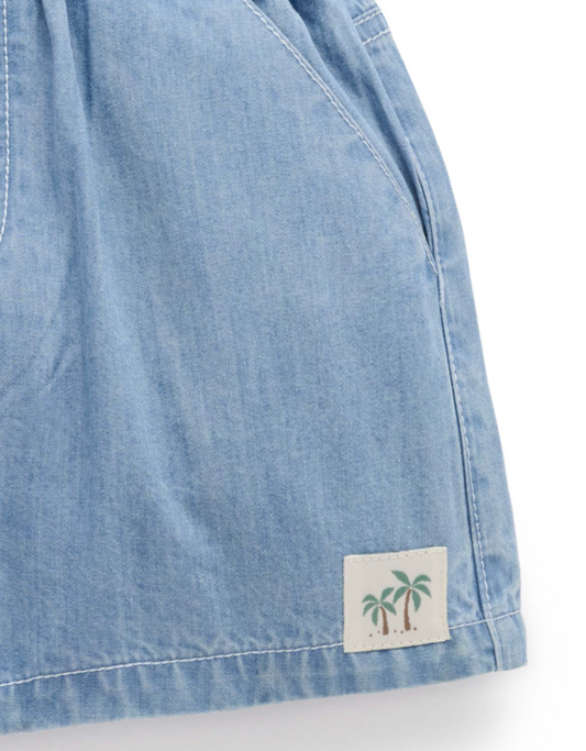 Pull On Denim Shorts