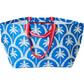 Oversized Tote - Blue Palm