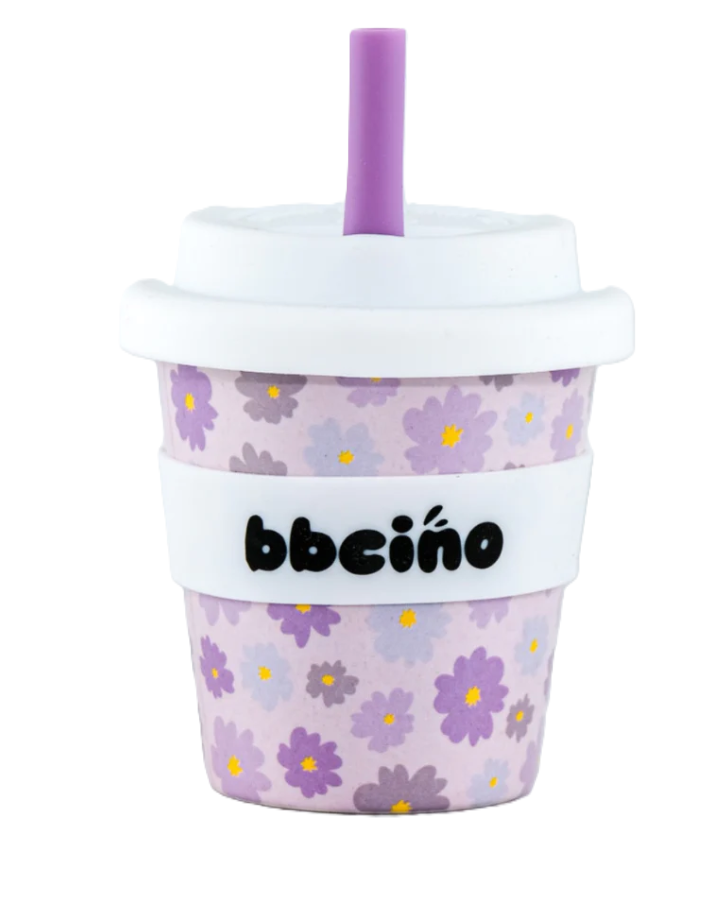 Babycino Cup 120ml - Purple Flowers