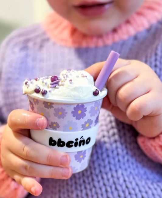 Babycino Cup 120ml - Purple Flowers