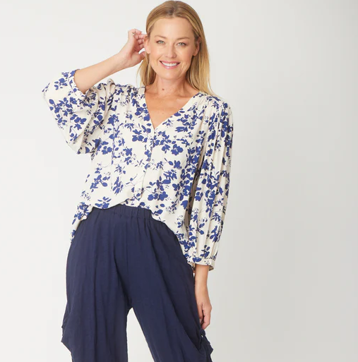 Oakley Blue & White Top