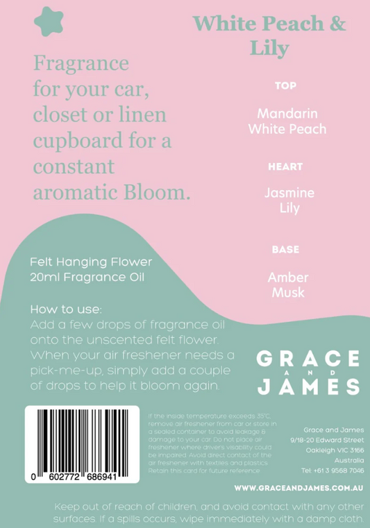 Bloom Air Freshener - White Peach & Lily