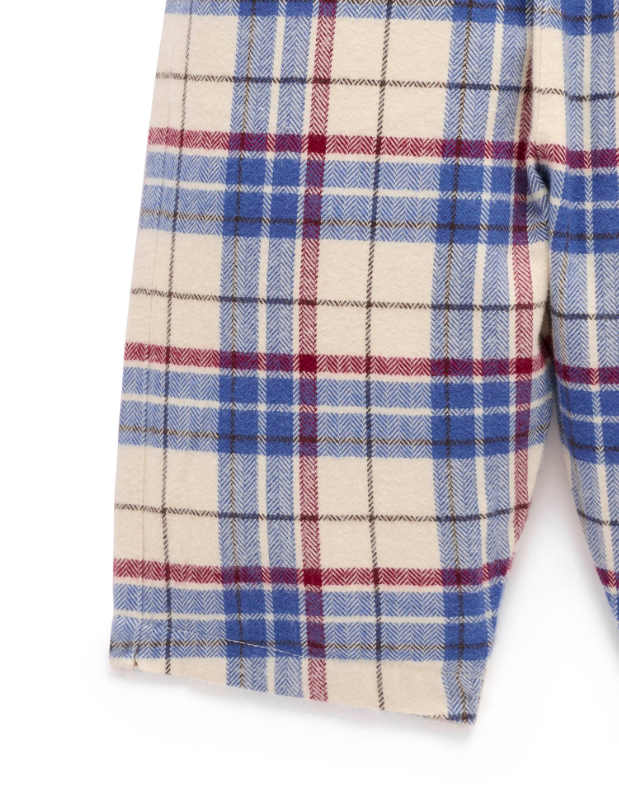 Woodland Check Slouch Pants
