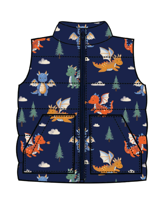 Dragon Puffer Vest