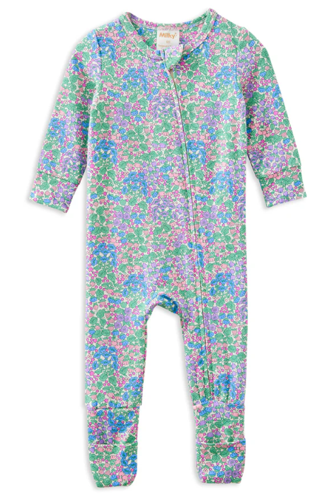 Forget Me Not Zip Romper