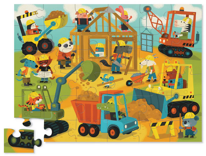 Busy Builders 36 Piece Floor Puzzle