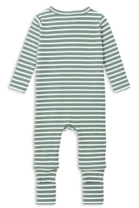 Fern Zip Stripe Romper