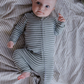 Fern Zip Stripe Romper