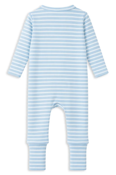 Mist Zip Stripe Romper