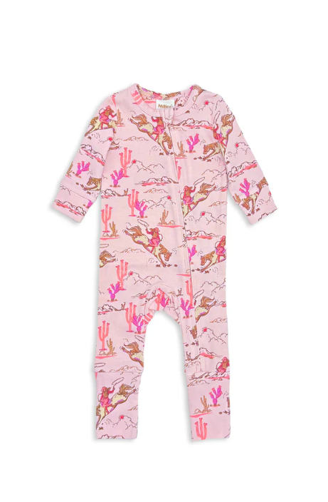 Rowdy Rider Stripe Romper
