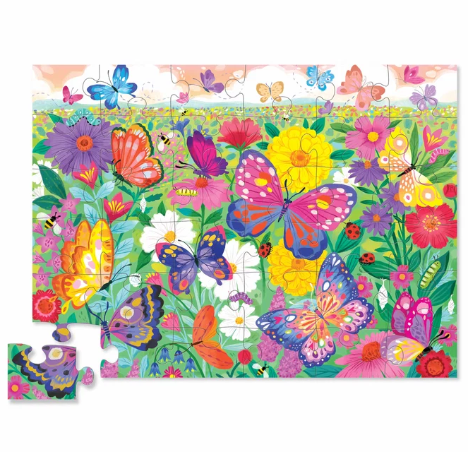 Butterfly Garden Floor Puzzle 36pce