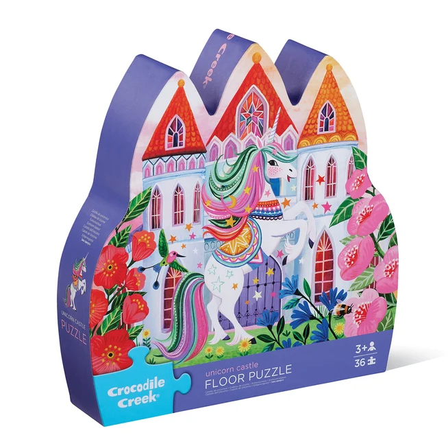 Unicorn Castle Floor Puzzle 36pce