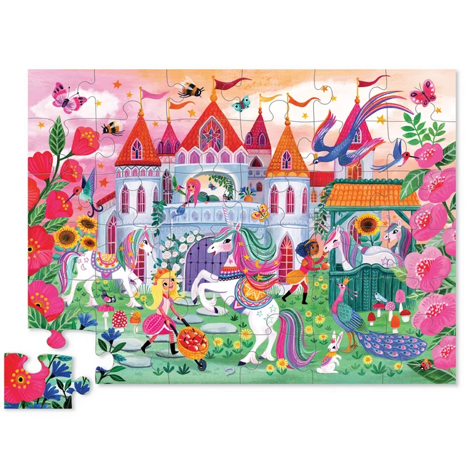 Unicorn Castle Floor Puzzle 36pce
