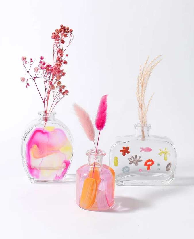 Paint Your Own Glass Vase