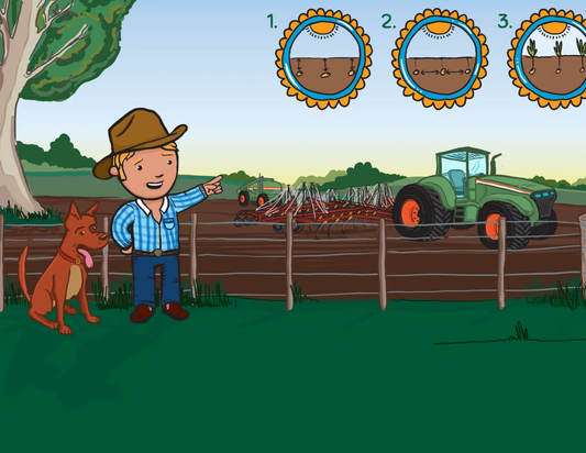 George the Farmer - Plants a Wheat Crop