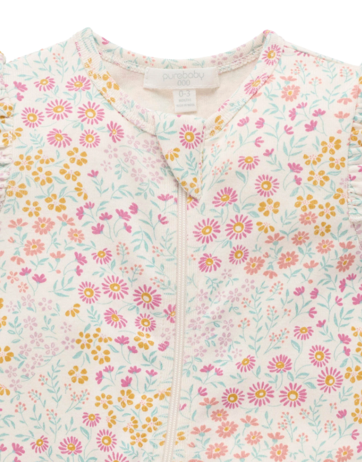 Garden Petals Zip Growsuit