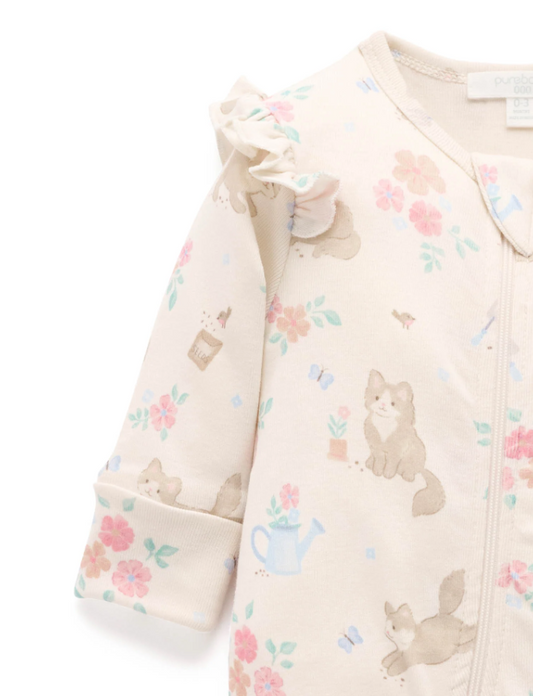 Garden Kitten Zip Growsuit