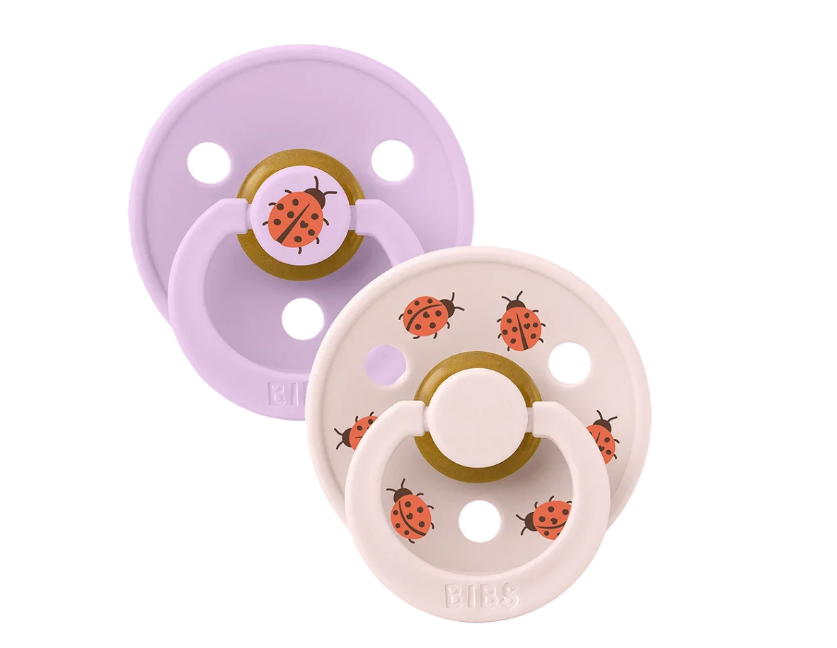 BIBS Studio Ladybug Violet 2pk