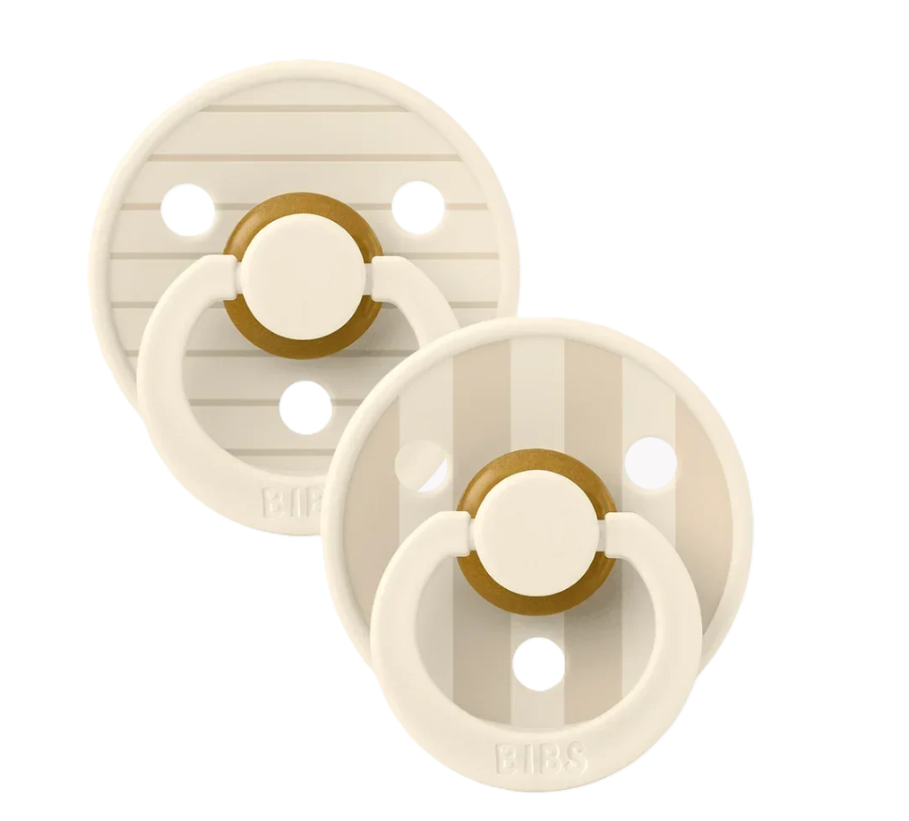BIBS Studio Stripes Ivory 2pk