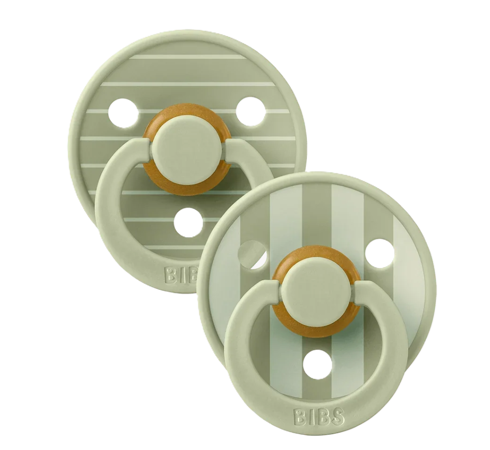 BIBS Studio Stripes Sage 2pk