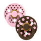 BIBS Studio Polka Baby Pink & Mocha 2pk