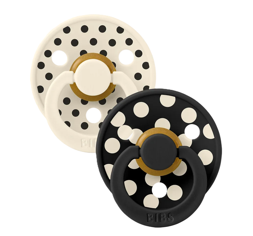 BIBS Studio Polka Ivory & Black 2pk