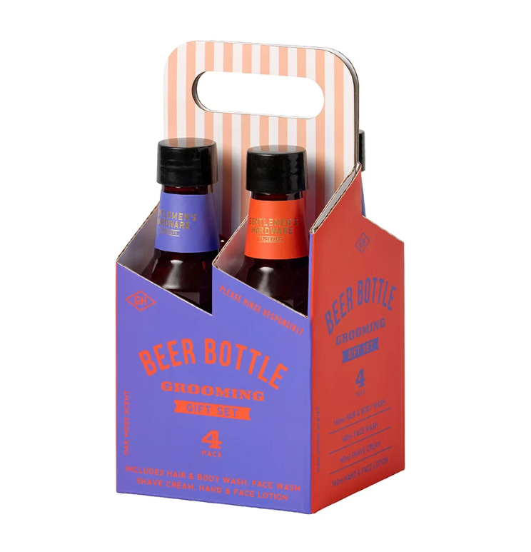 Beer Bottle Grooming Set 4pce