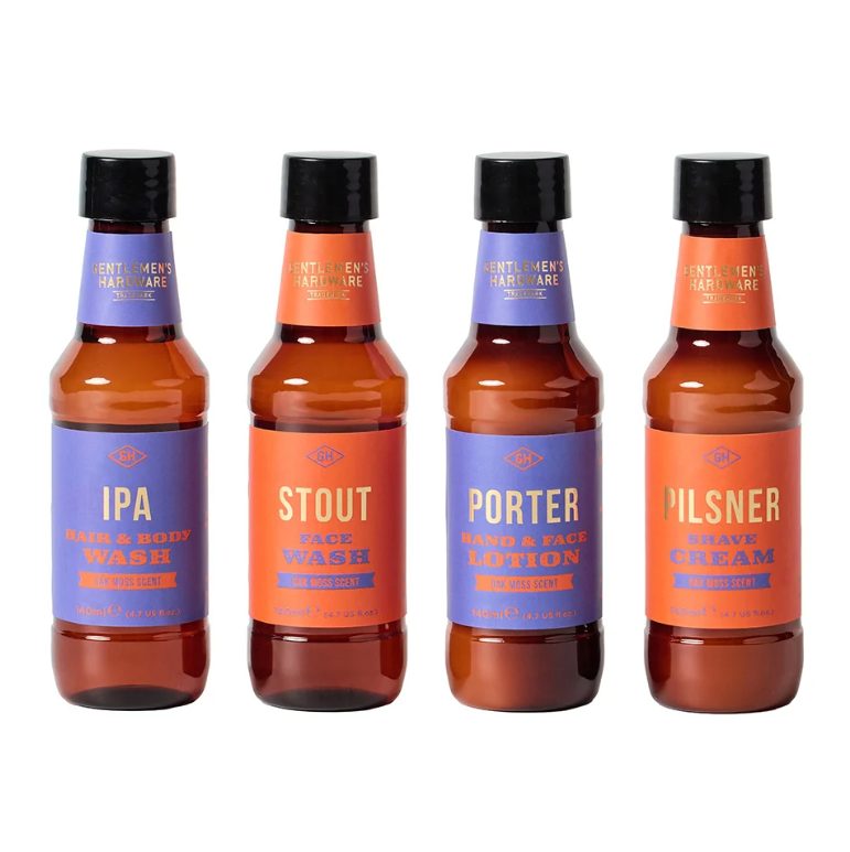 Beer Bottle Grooming Set 4pce
