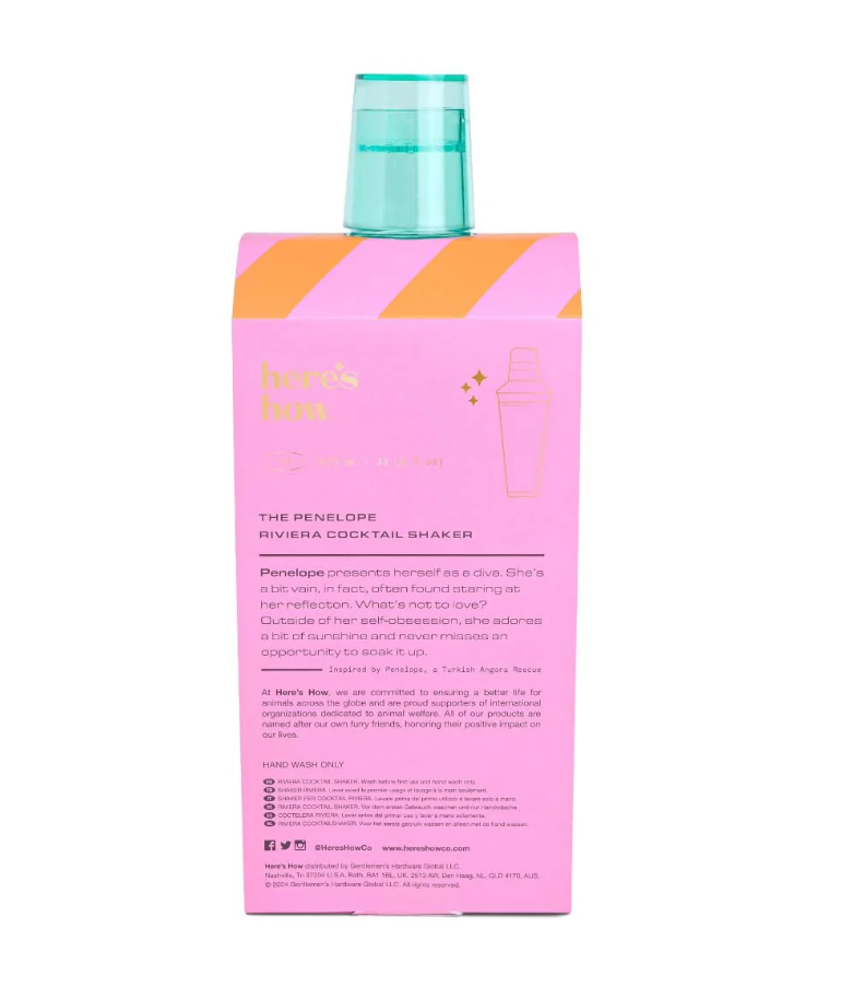 Penelope Cocktail Shaker - Mint