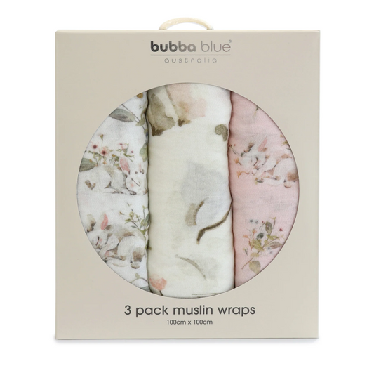 Sleeping Bunny 3pk Muslin Wrap