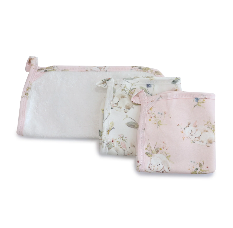 Sleeping Bunny 3pk Wash Cloths