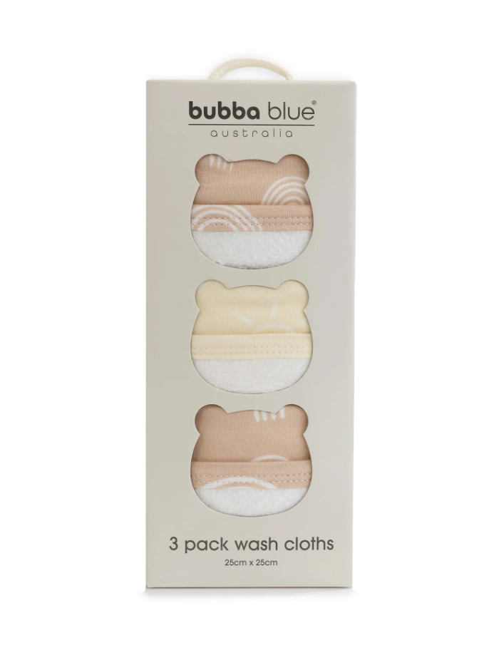 Nordic Vanilla & Latte 3pk Wash Cloths