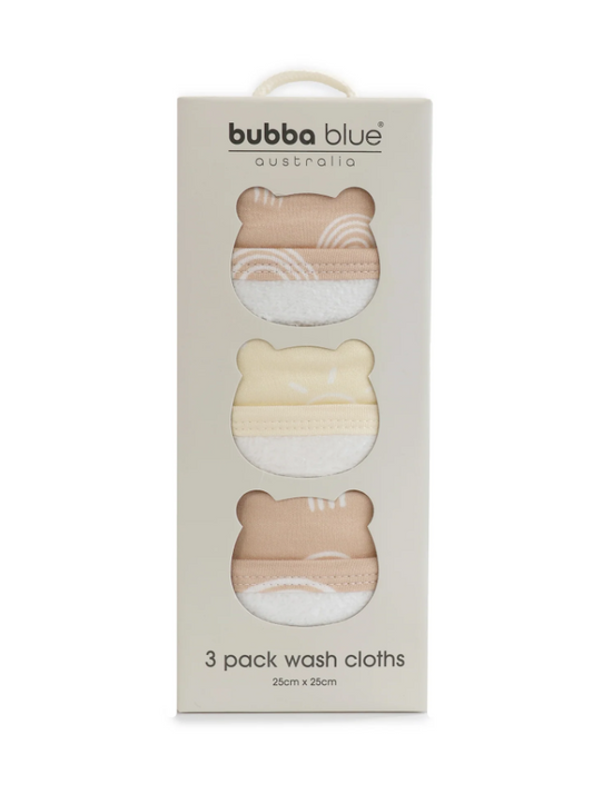 Nordic Vanilla & Latte 3pk Wash Cloths