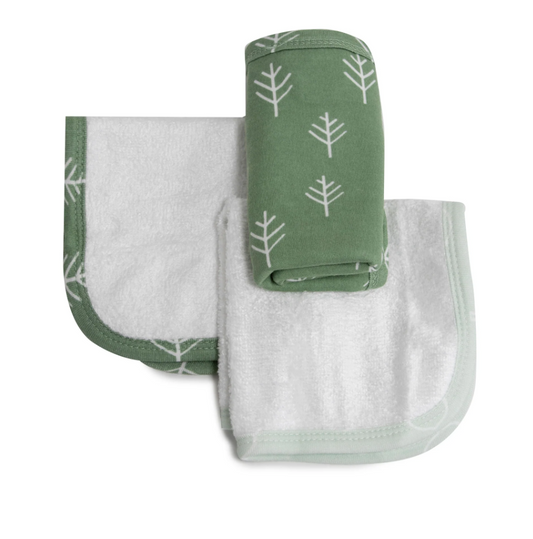 Nordic Avocado & Forest Face Wash Cloths 3pk