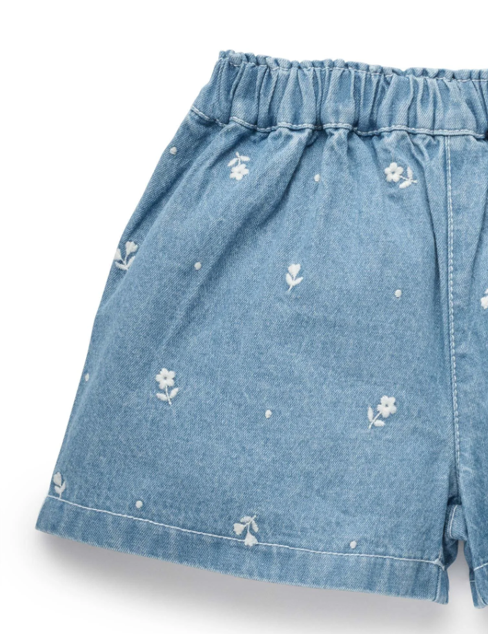 Daisy Broderie Shorts