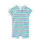 Green Stripe Zip Romper