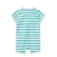 Green Stripe Zip Romper