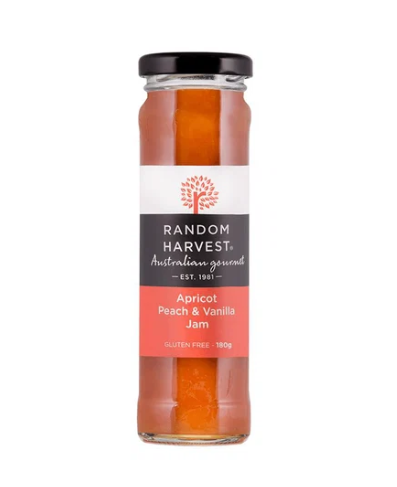 Apricot Peach & Vanilla Jam 180g