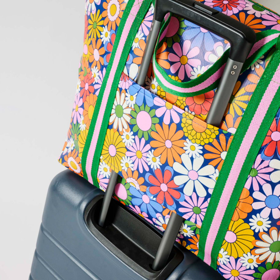 Zip Medium Tote - Coastal Floral