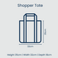 Shopper Tote - Yellow Polka Dot