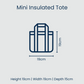 Mini Insulated Tote - Coastal Floral