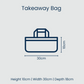 Insulated Takeaway Bag - Wallpaper