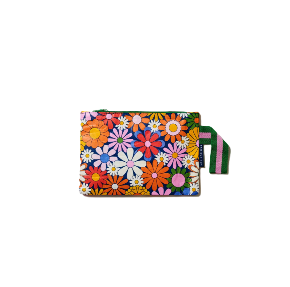 Mini Zip Pouch - Coastal Floral