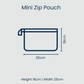 Mini Zip Pouch - Coastal Floral