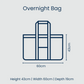 Overnight Bag - Yellow Polka Dot