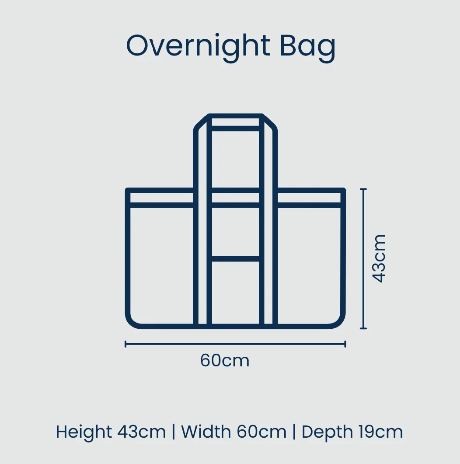 Overnight Bag - Yellow Polka Dot