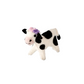 Felt Cow with Flowers